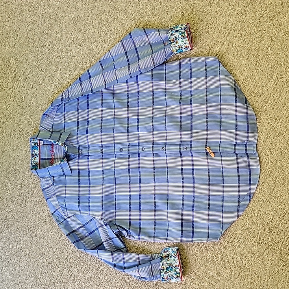 Robert Graham Mens Long Sleeve Button Down Shirt